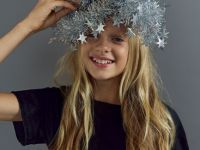 Футболка из велюра для девочек, Черный