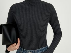 Водолазка приталенного силуэта с добавлением кашемира