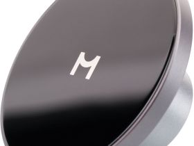 Автомобильный держатель Magssory Disc с БЗУ серый