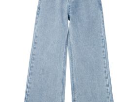 Брюки текстильные джинсовые для девочек