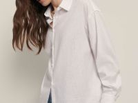 Базовая рубашка из льна и вискозы