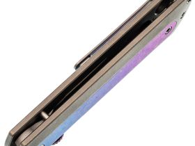 Складной нож Kizer Quoll, сталь S45VN, рукоять Titanium&Crystallized Titanium