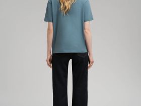 Удлиненная футболка прямого кроя