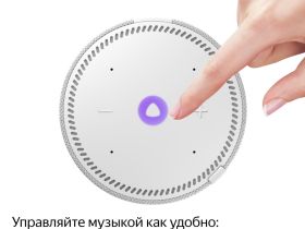 Умная колонка Яндекс.Станция Мини с часами Серый опал (YNDX-00020G)