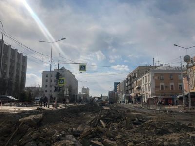 Дорожные работы на проспекте Ленина в Якутске будут вести круглосуточно