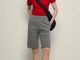 Шорты на резинке из хлопка