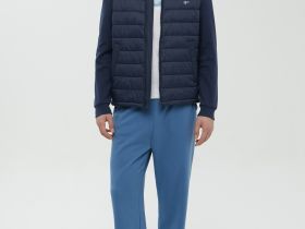 Утепленная куртка с трикотажными рукавами