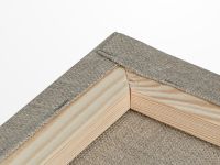 Холст грунтованный на подрамнике "Мастер-Класс", 30х50 см 395 г, 100% лён, крупное зерно