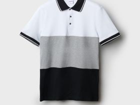 Джемпер трикотажный с воротником поло для мужчин