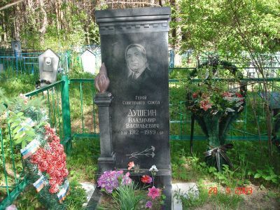 Могила Душеина Владимира Васильевича, Героя Советского Союза (1912-1989 гг.)