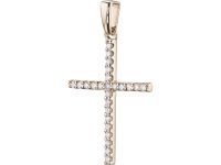 Подвеска из красного золота с бриллиантами э0201пд08200122