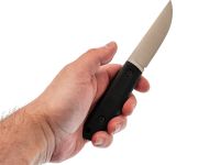 Походный нож град Горький Томми Техно, сталь VG-10, рукоять микарта черная, конвекс