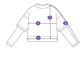 Фуфайка трикотажная для девочек (футболка с длинными рукавами)