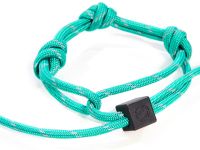 браслет с узлами бирюзовый