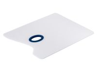 Палитра облегченная прямоугольная "Ладога" белое оргстекло, 25х30х0,2 см