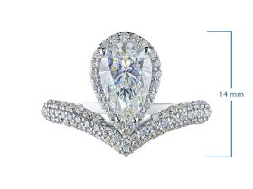 Кольцо из белого золота э4712кц08231101