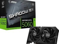 Видеокарта MSI (RTX 5060 8G SHADOW 2X OC MAX) GeForce RTX 5060 8G SHADOW 2X OC MAX