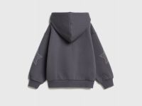 Толстовка на молнии со стразами для девочек, Серый