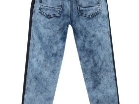 Брюки текстильные джинсовые утепленные флисом для мальчиков