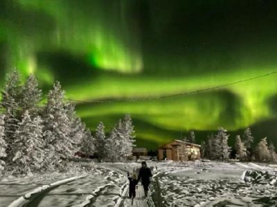 Фото дня. Северное сияние озарило небо над районами Якутии