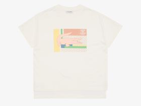 Женская футболка Lacoste из хлопка