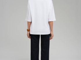 Футболка унисекс из хлопка оверсайз силуэта