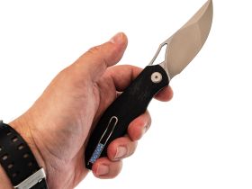 Складной нож Tuotown Vorom, сталь T10S, рукоять G10/карбон