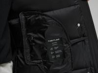 Пуховое пальто прямого силуэта