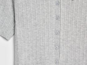 Джемпер с коротким рукавом для девочек, Серый