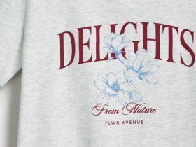 Футболка с принтом, Серый