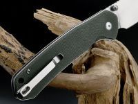 Складной нож CJRB Pyrite Large, сталь AR-RPM9, рукоять микарта зеленая