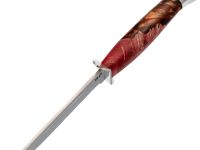 Нож Финка, сталь 95х18, рукоять кап клена/акрил