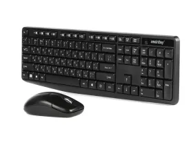 Беспроводной мультимедийный комплект Smartbuy ONE клавиатура +  мышь (SBC-235380AG-K) (черный)