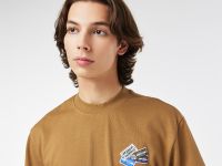 Мужская футболка Lacoste из плотного хлопка