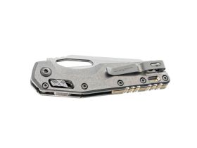 Складной нож Microtech MSI Stonewash Titanium, сталь M390MK, рукоять титан