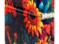 Зажигалка ZIPPO Spooky Sunflower с покрытием 540 Tumbled Brass, латунь/сталь, разноцветная, 38x13x57 мм