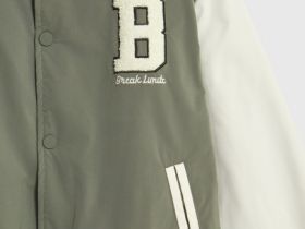 Утеплённый бомбер для мальчиков, Зеленый