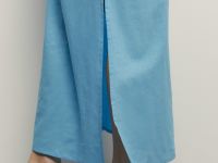 Сарафан макси из конопляной ткани с хлопком