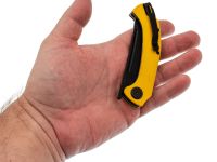 Нож Узбекский малый складной, сталь N690, рукоять G10 желтый