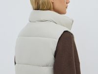Утеплённый жилет, Бежевый