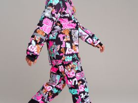 Комплект текстильный с полиуретановым покрытием для девочек: куртка, брюки