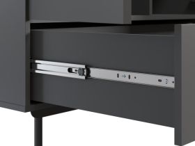 Распашной шкаф Квелен 2-96x220 Графитовый