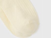 Носки в рубчик с содержанием вискозы, Желтый