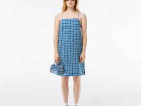 Женское хлопковое платье Lacoste Graphic