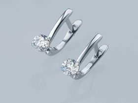 Серьги из белого золота э4712сг06220203