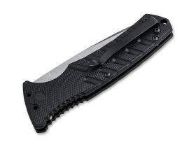 Автоматический складной нож Boker Plus Strike, сталь дамаск, рукоять алюминий