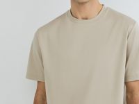 Футболка из мерсеризованного хлопка, Бежевый