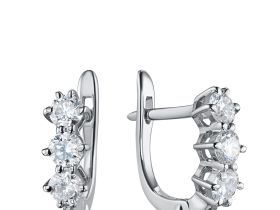 Серьги из белого золота э4712сг07070100