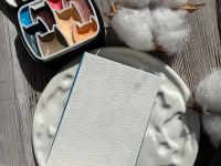 Скетчбук для акварели Inkberry 10х7 см 230 г, 30 л, 50% хлопка, коричневый