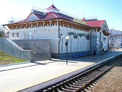 Здание железнодорожного вокзала станции Алатырь